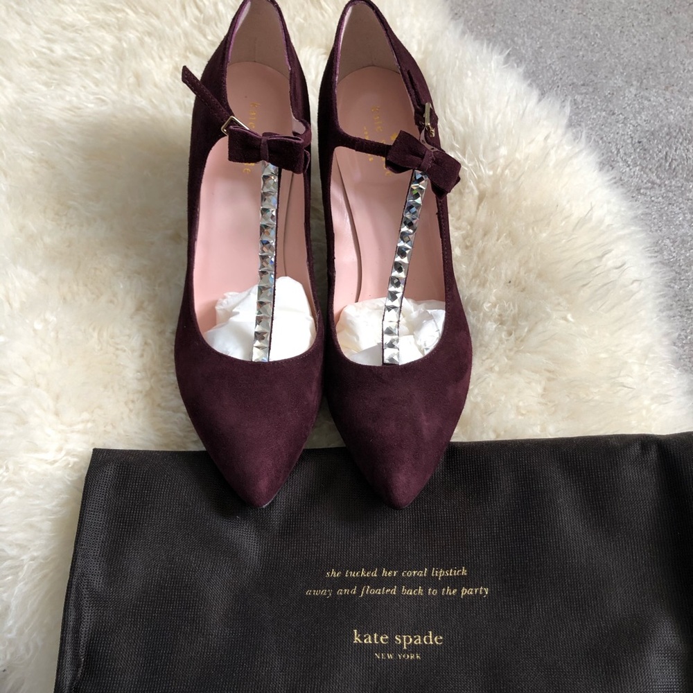 Kate Spade Embellished Noland Mary Jane Pumps 8.5